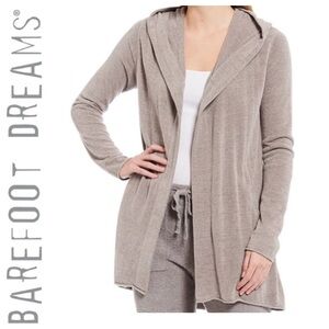 NWT $120 Barefoot Dreams Cozy Chic Ultra lite Cardigan Beach Rock